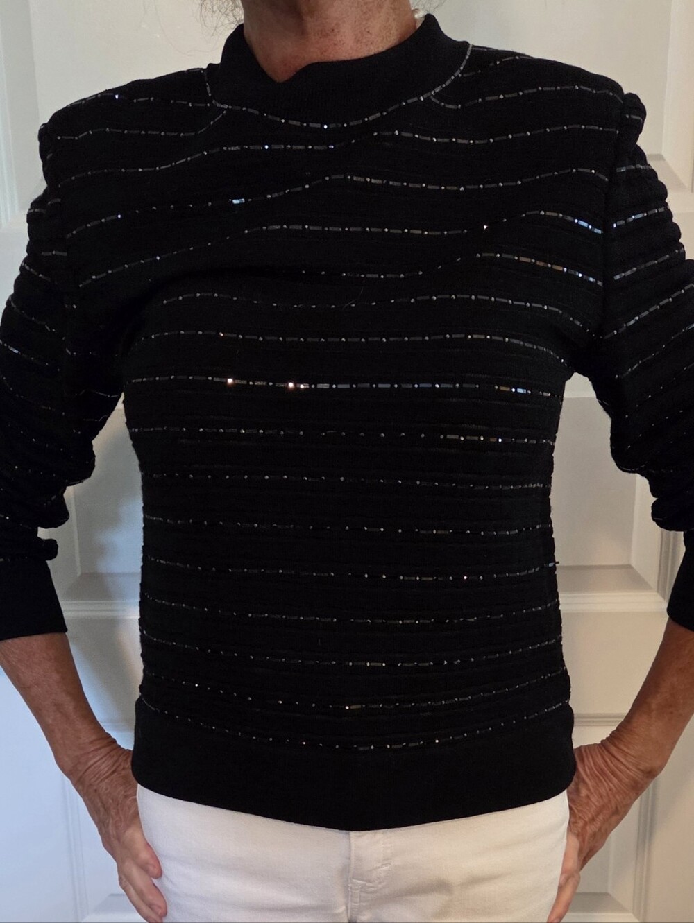 St. John Evening Black Women's Sweater by Marie Gray